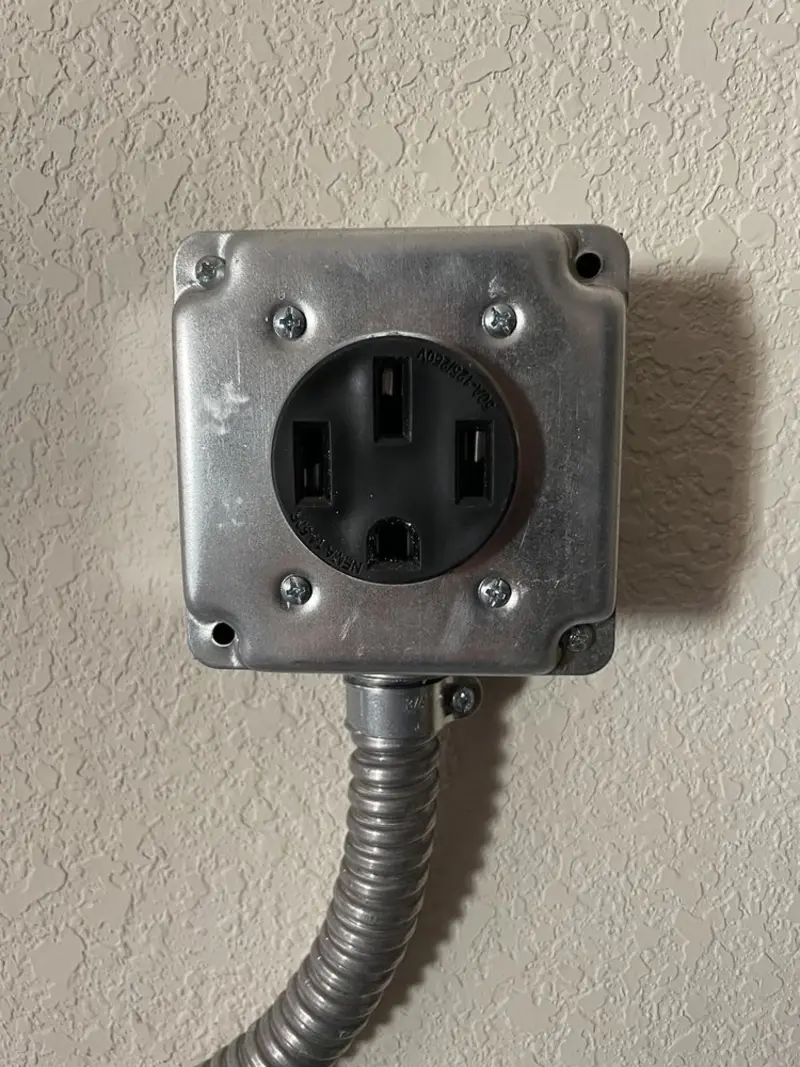 NEMA 14-50 outlet installed for Electrical Panel Upgrade in Salmon Creek